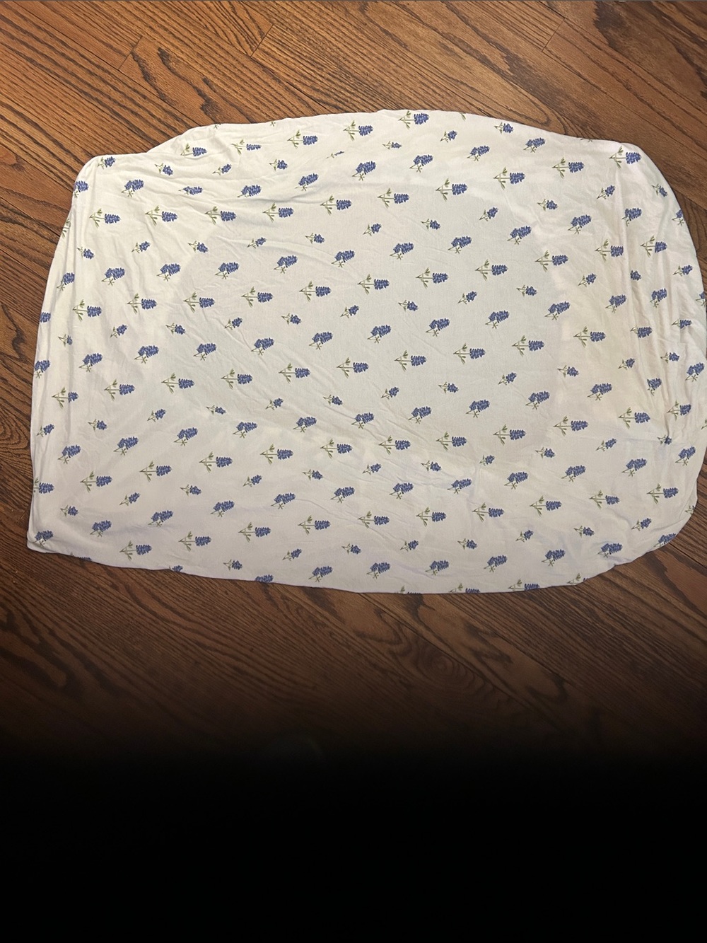 Kyte BABY Crib Sheet with Blue Floral Print